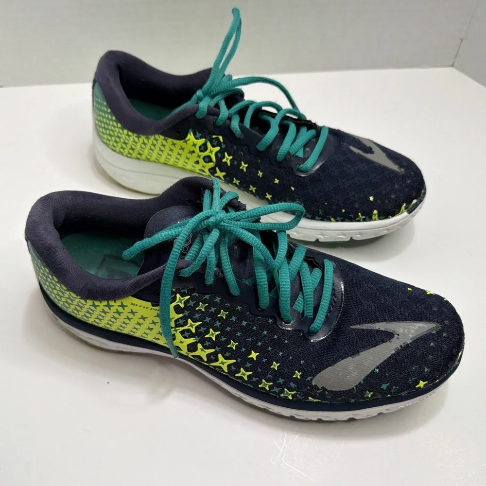 Brooks Pure Flow 5 Running Shoes Womens Size US 9.5 Blue Comfort Breathable
